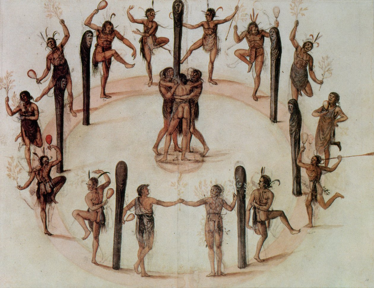 indianere danser af John White
