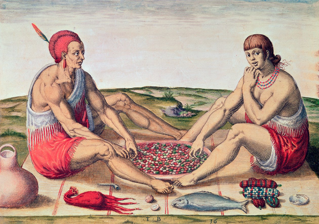 Indianere spiser et måltid, side 77 fra 