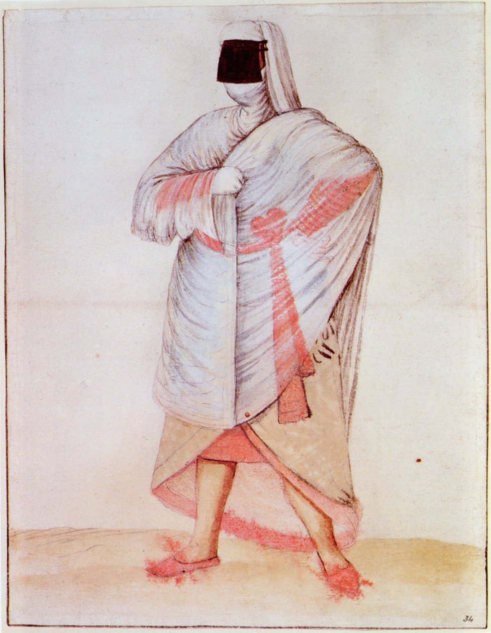 Tyrkisk kvinde (litografi) af John White