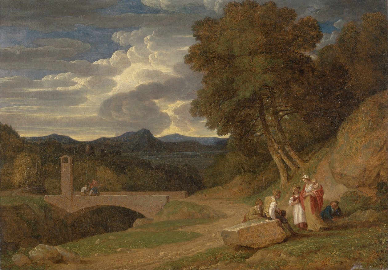 Et italiensk landskab af John White Abbott