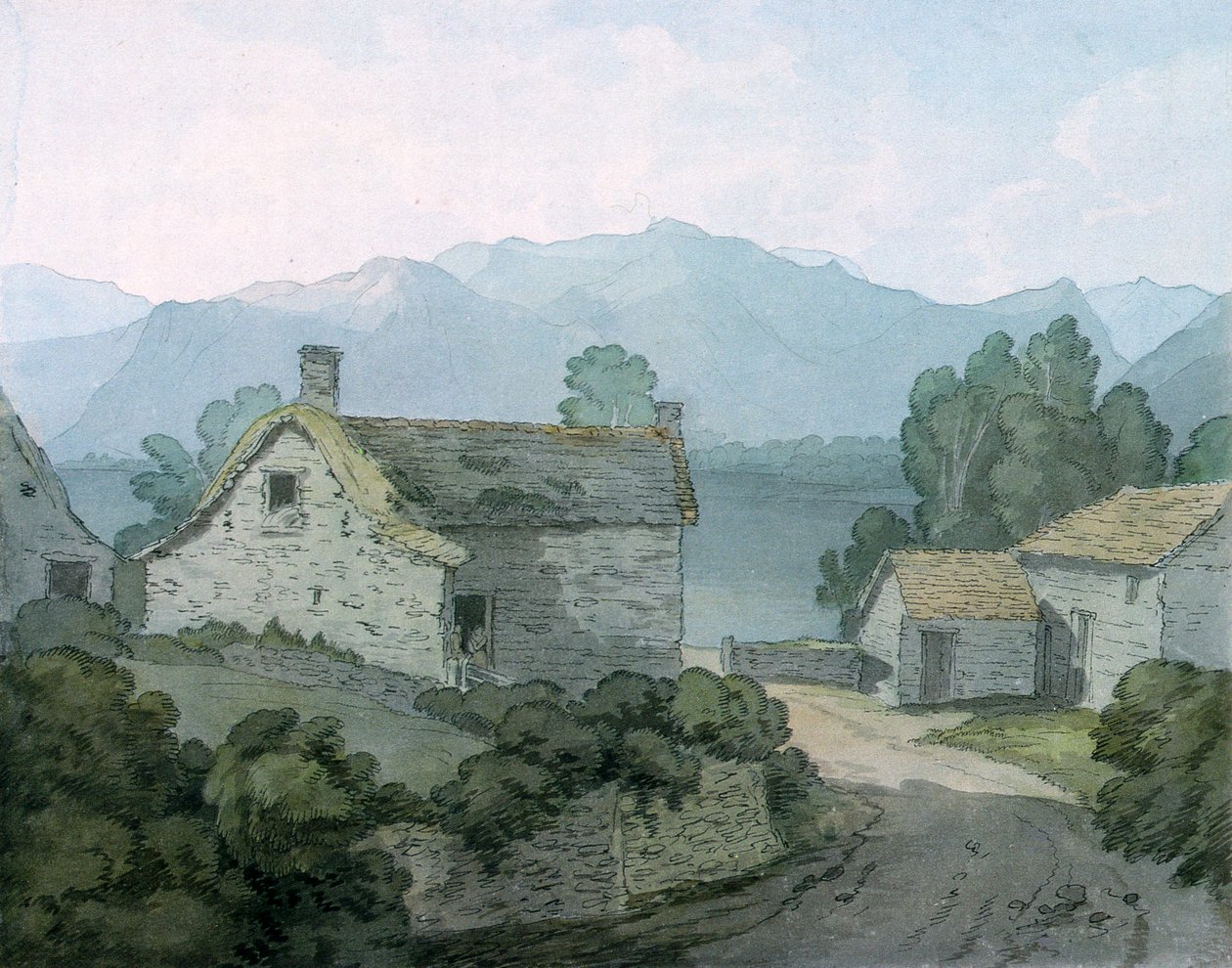 On Ullswater, Cumberland, 1791 af John White Abbott