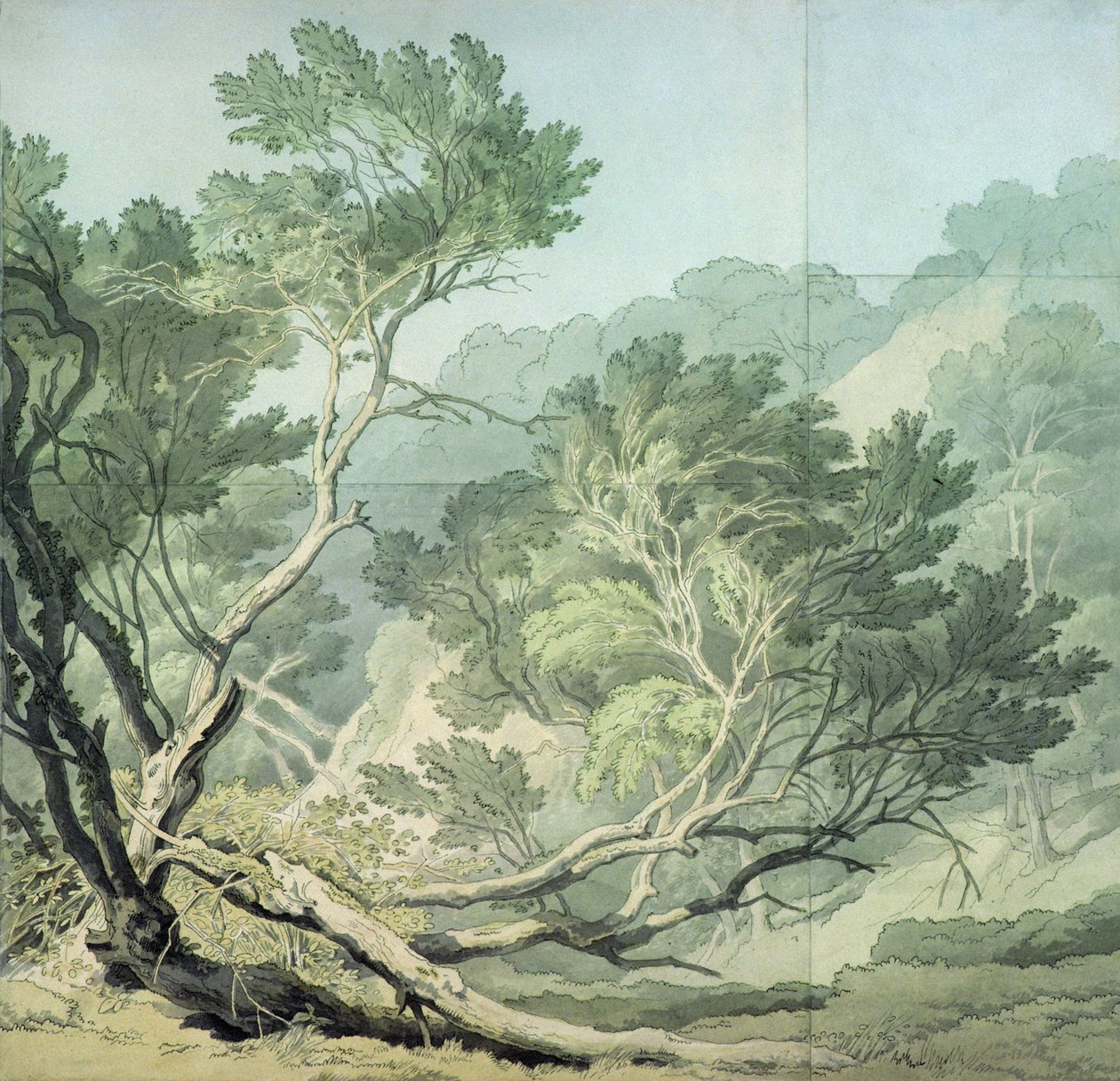 Udsigt nær Fordlands, Exeter af John White Abbott