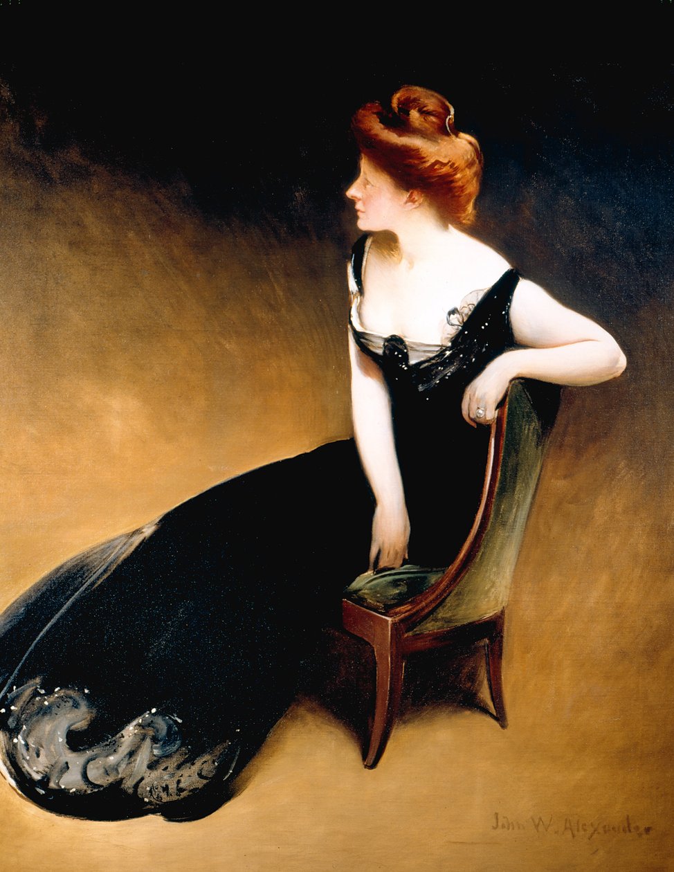 Portræt af fru V, fru Herman Duryea af John White Alexander