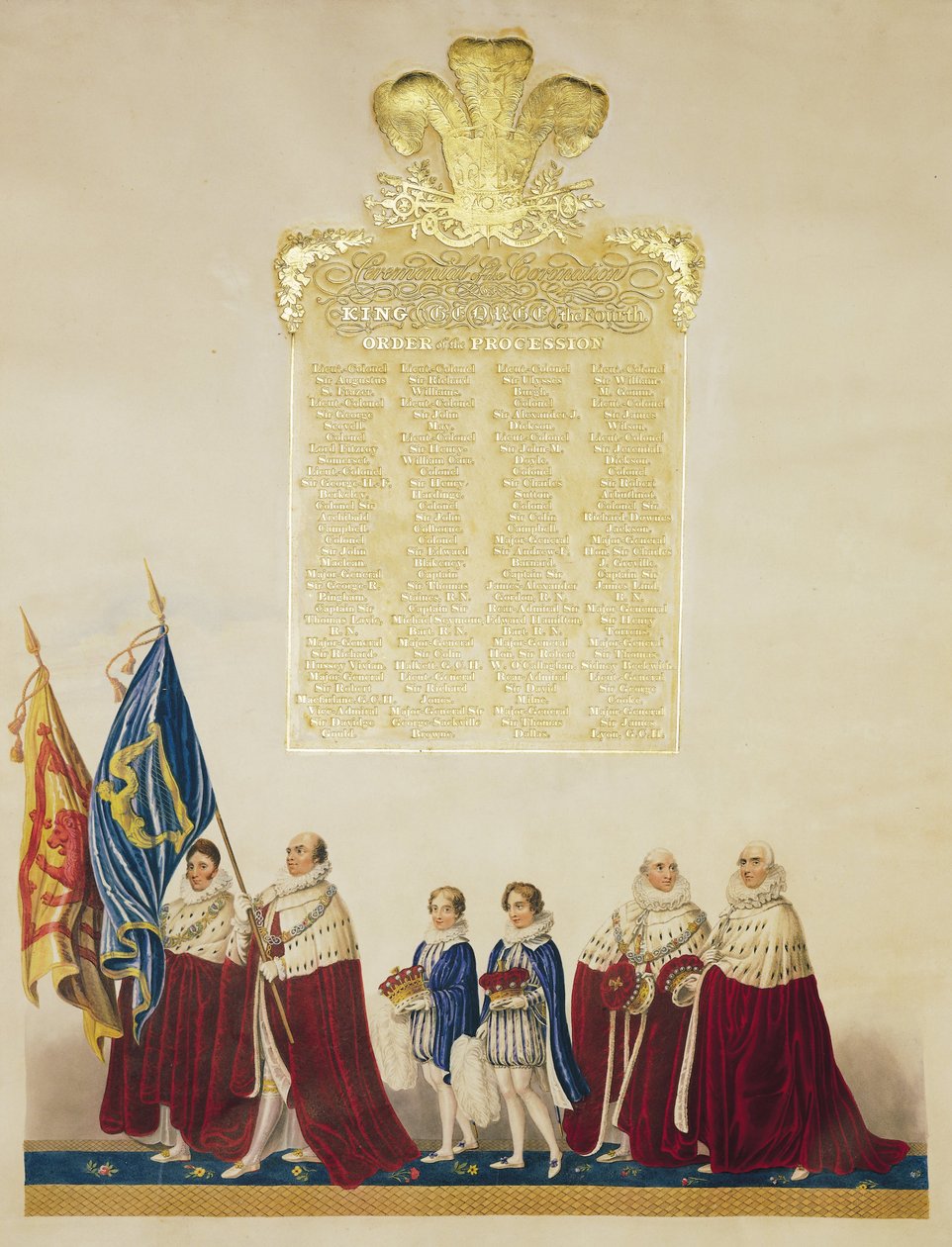 Ceremoniel af kroningen af kong George IV af John Whittaker