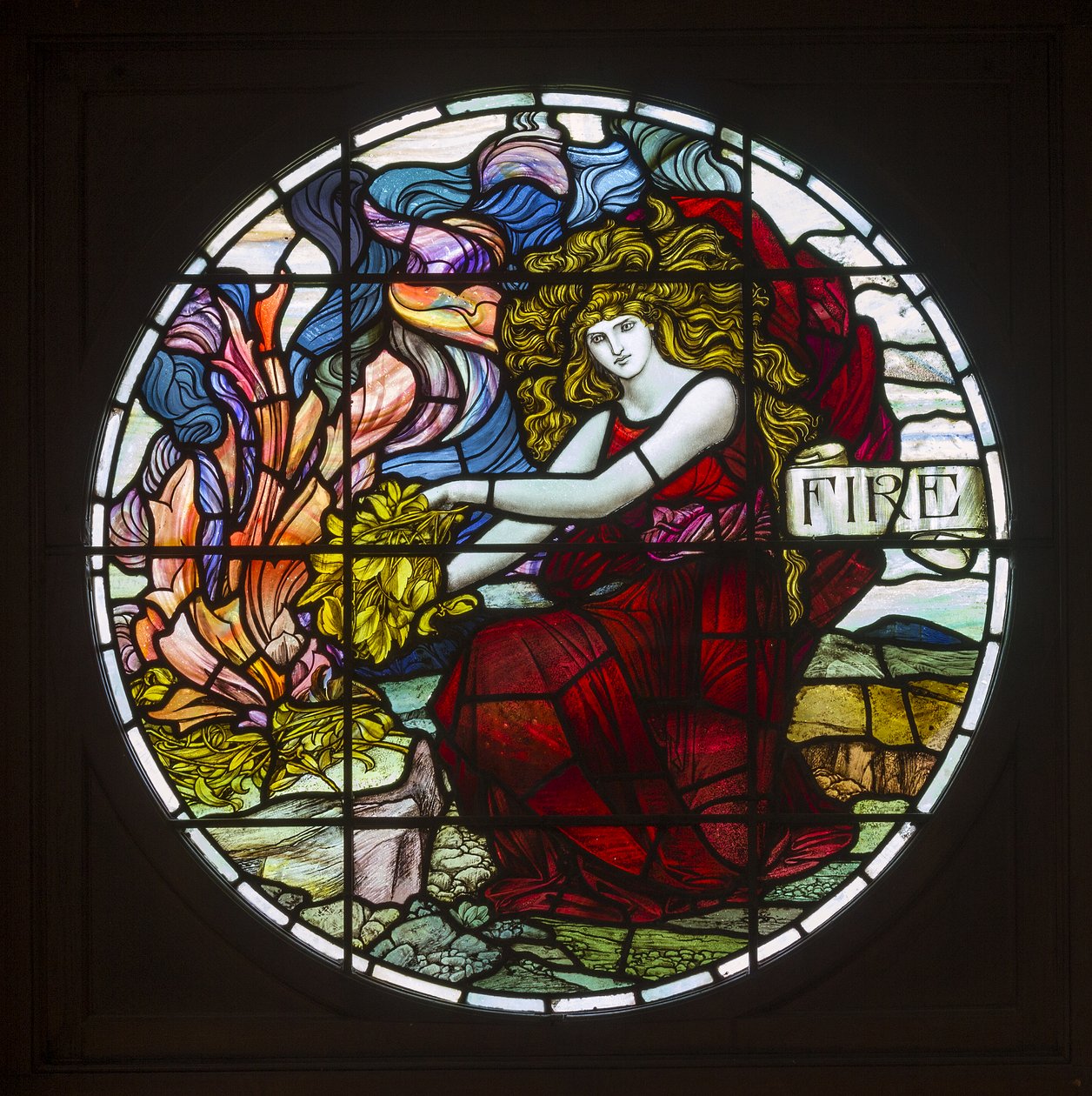 Biddulph Grange, James Powell & Sons, John William Brown (1842-1928), Brand, 1903, Art Nouveau af John William Brown