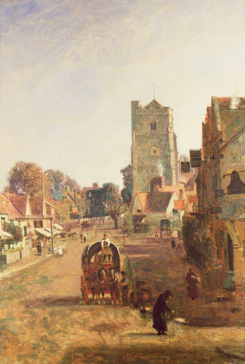 Udsigt over Pinner af John William Buxton Knight