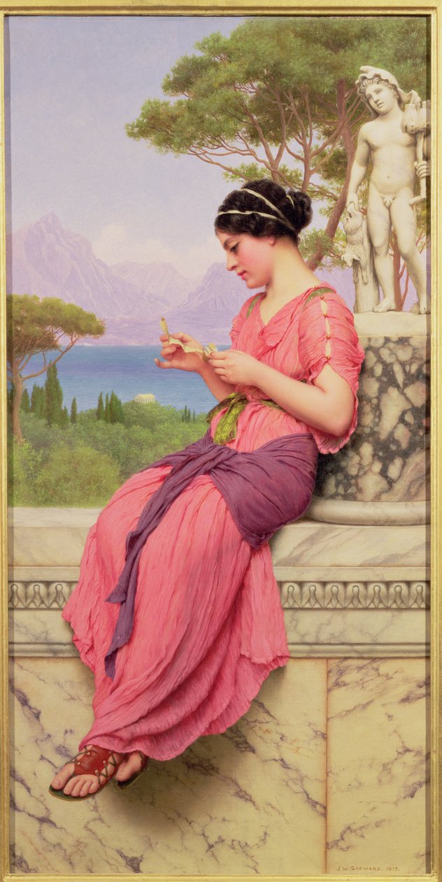 Den søde billet, 1913 af John William Godward