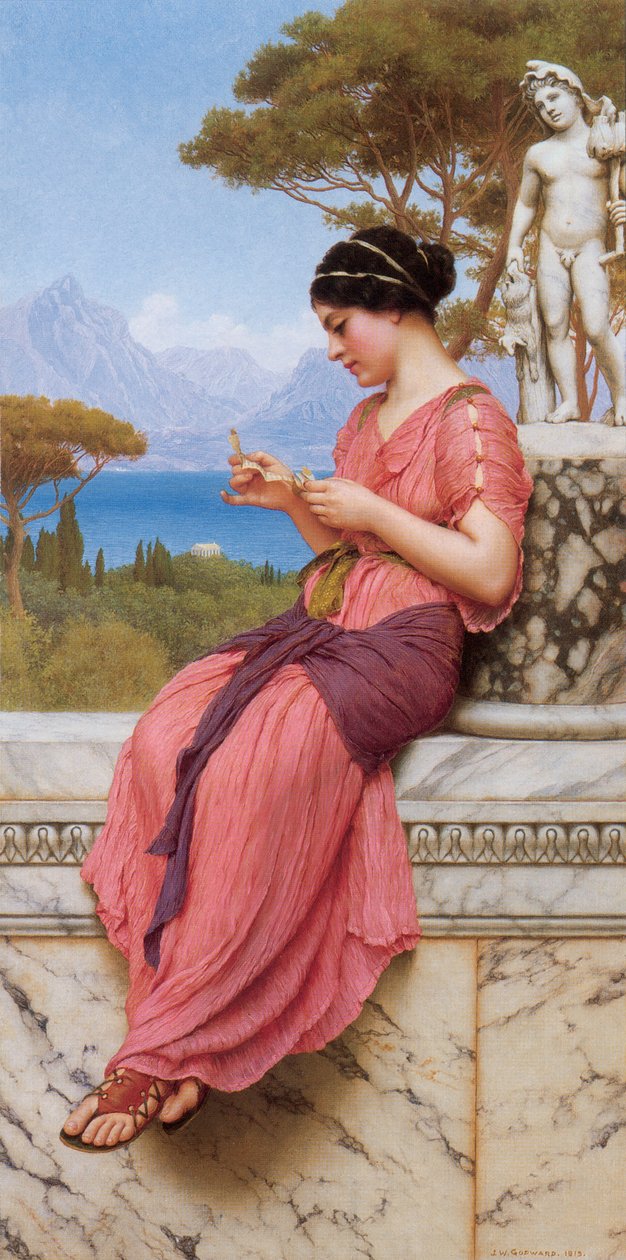 Le Billet Doux Kærlighedsbrevet af John William Godward