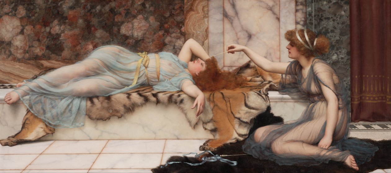 Ulykke og hvile af John William Godward