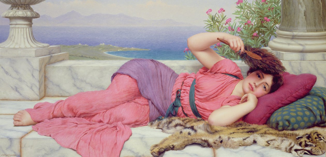 Middagshvile, 1910 af John William Godward