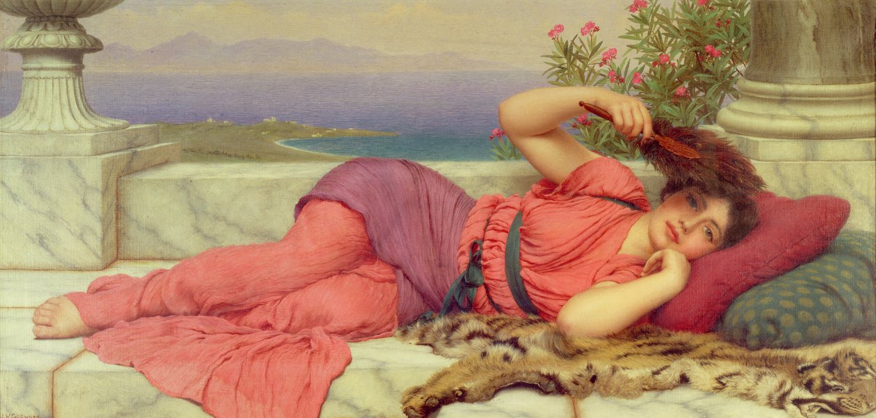 Middagshvile, 1910 af John William Godward