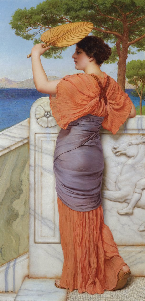 På balkonen af John William Godward