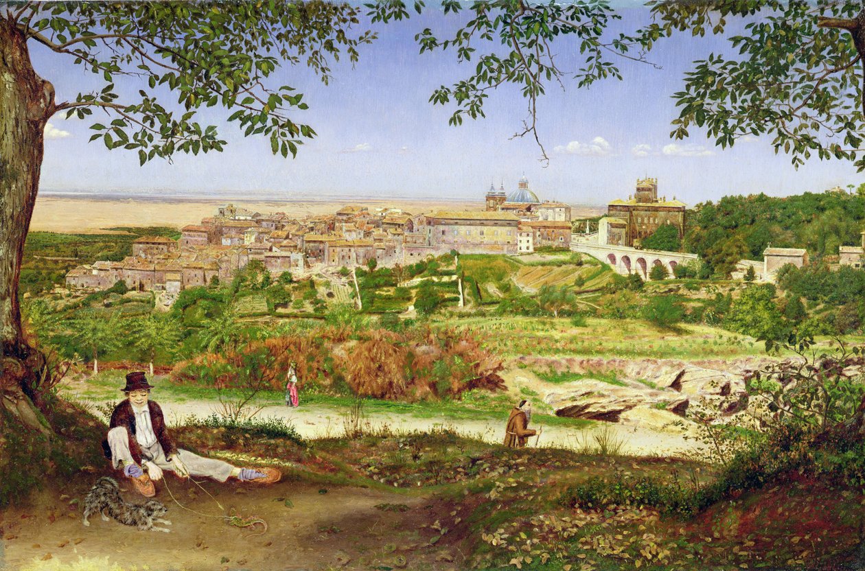 Ariccia, Italien, 1860 af John William Inchbold