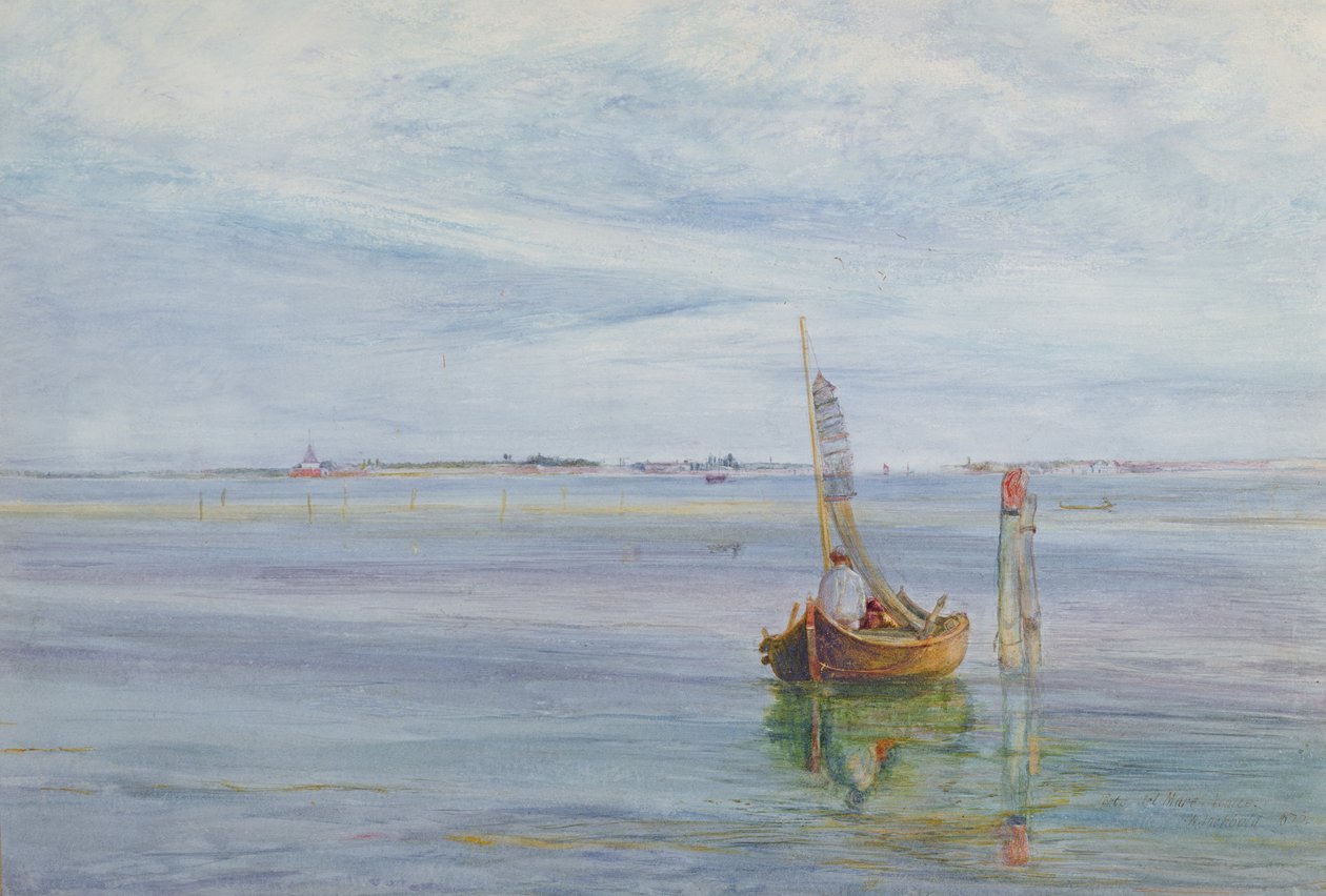 Havets port, Venedig, 1873 af John William Inchbold