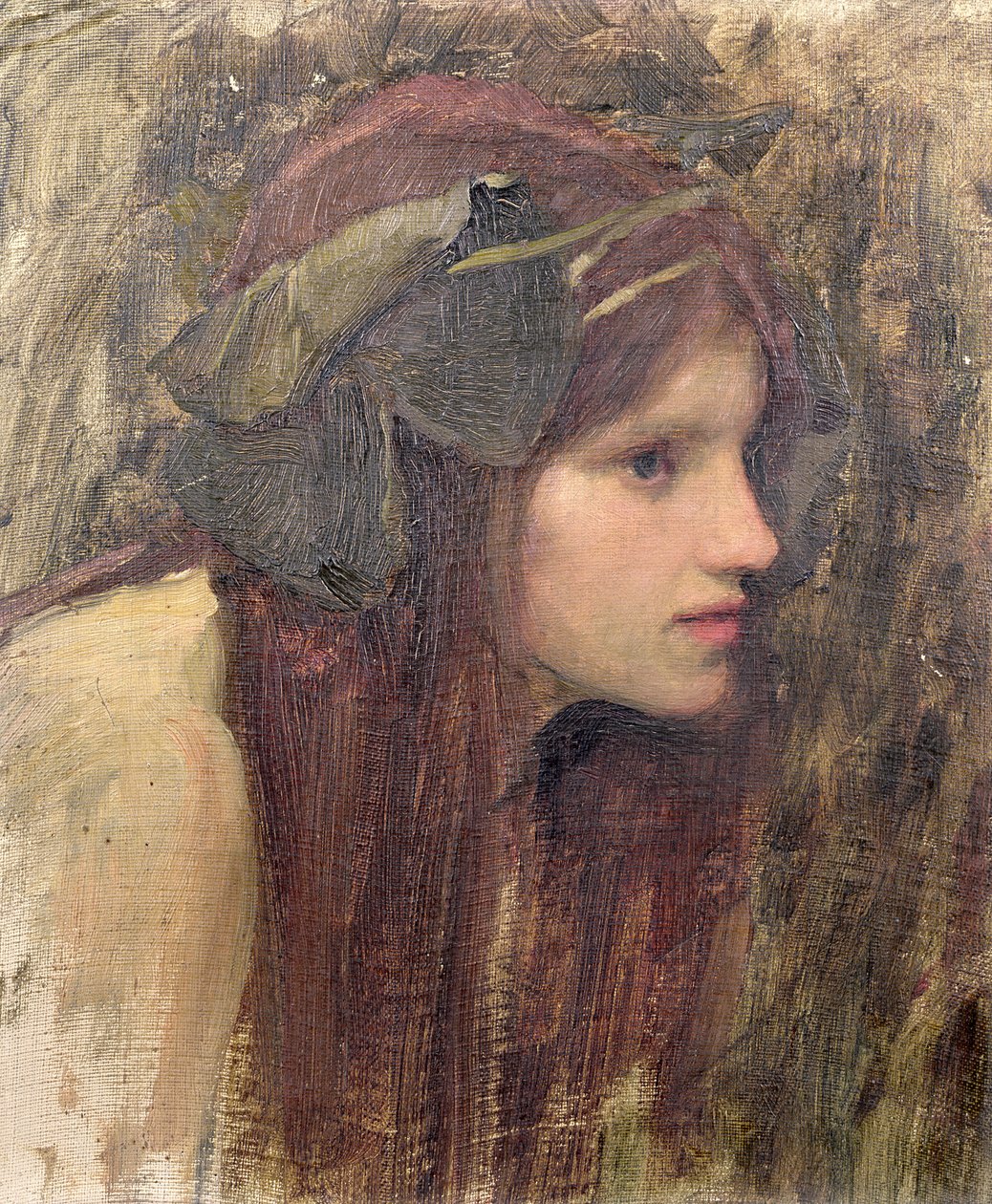 Et studie for en Naiad af John William Waterhouse