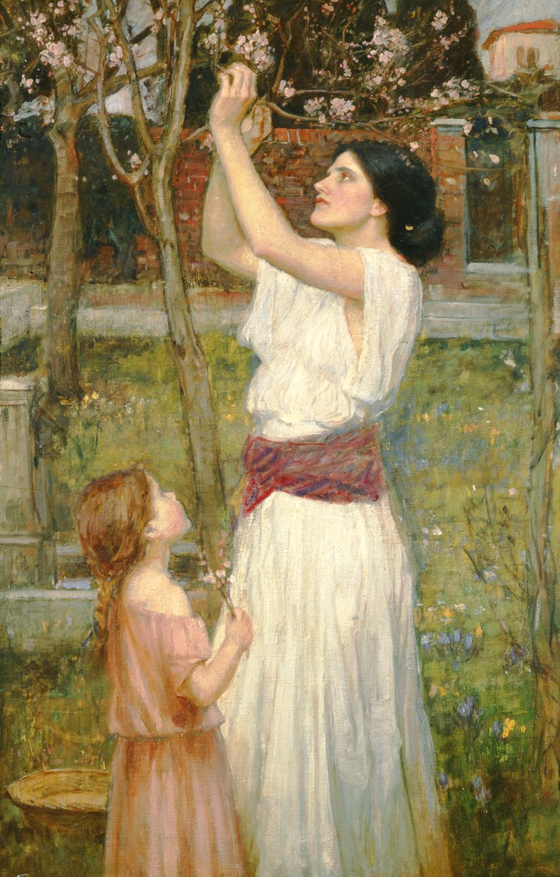 Mandelblomster, ca. 1916 af John William Waterhouse