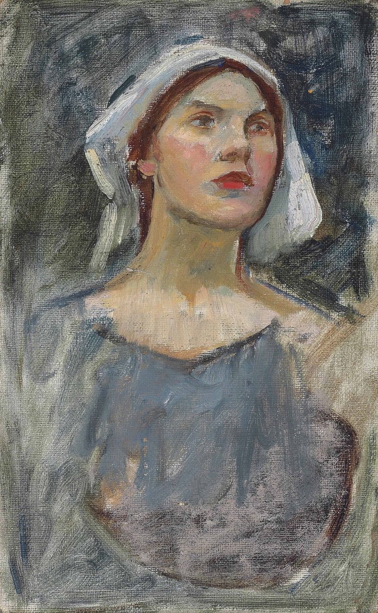 Hovedstudie til Den fortryllede have af John William Waterhouse