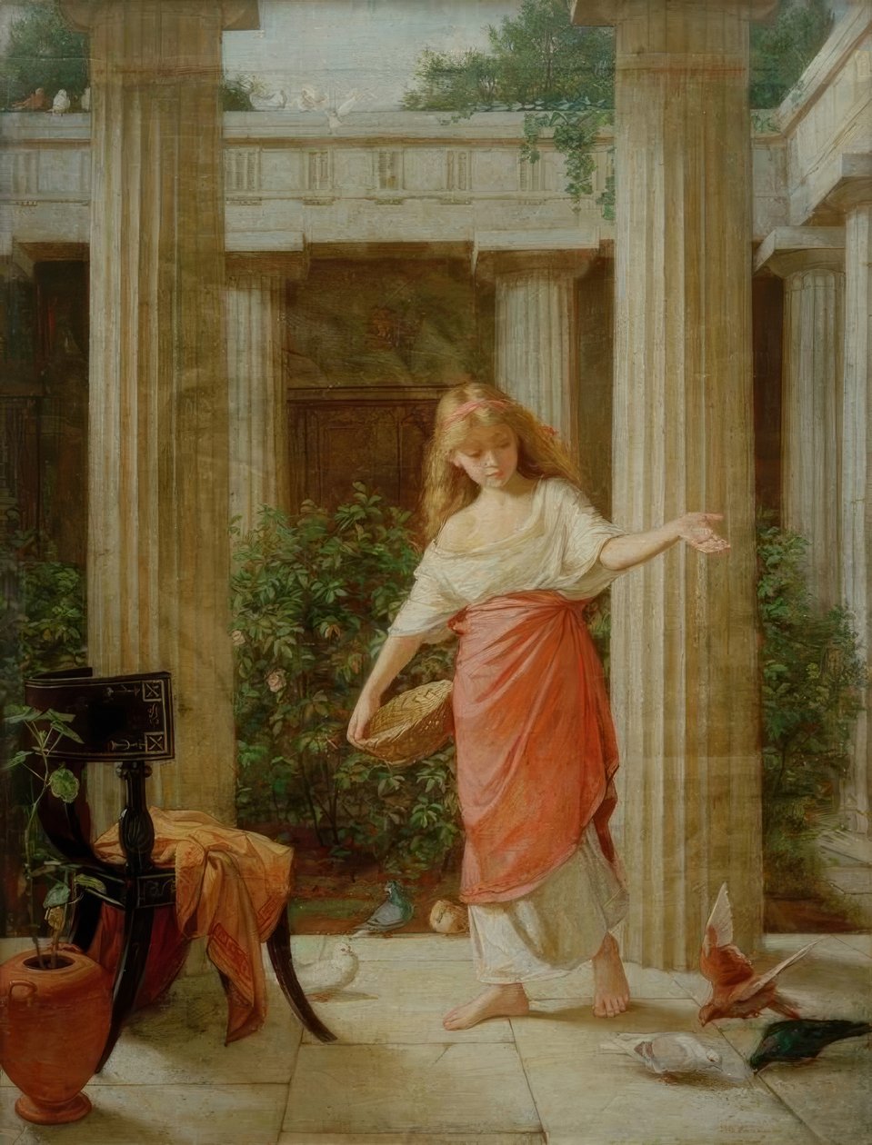 I Peristyle af John William Waterhouse