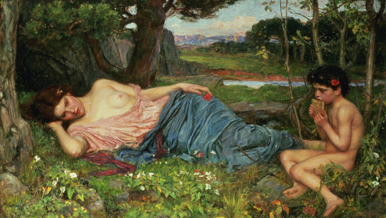 Lyt til mine søde rør, 1911 af John William Waterhouse