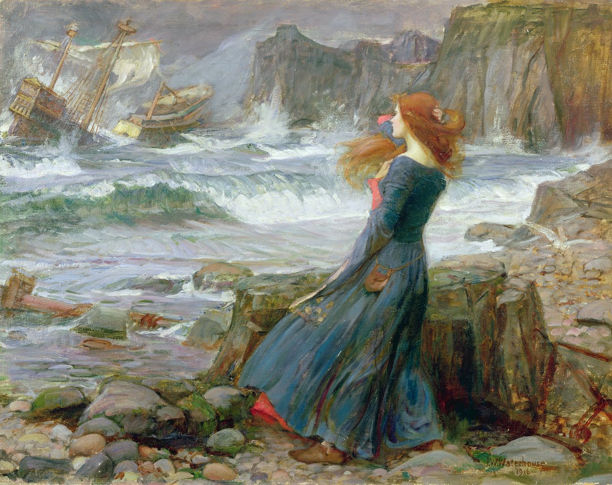 Miranda, 1916 af John William Waterhouse