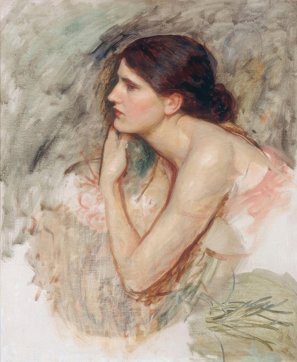 Studie til Troldkvinde af John William Waterhouse
