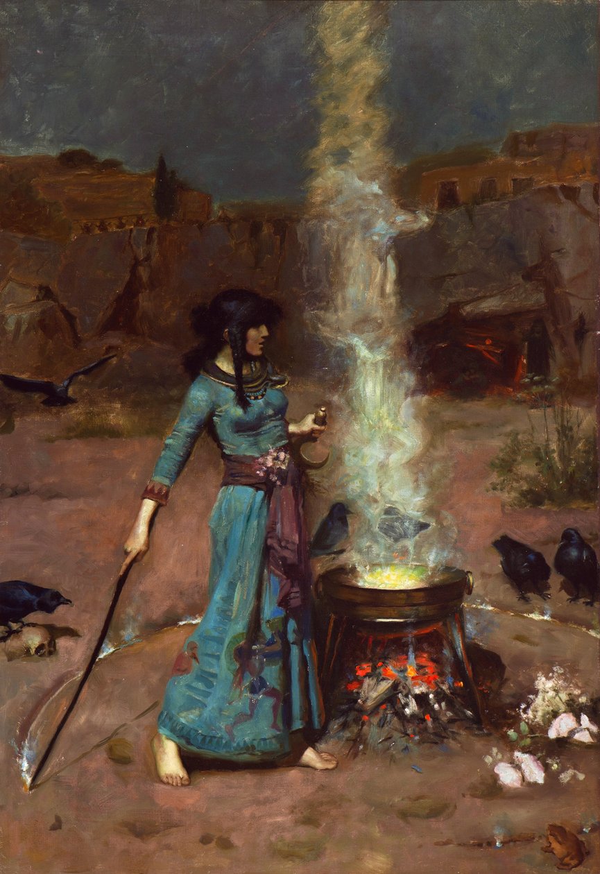 Den magiske cirkel af John William Waterhouse