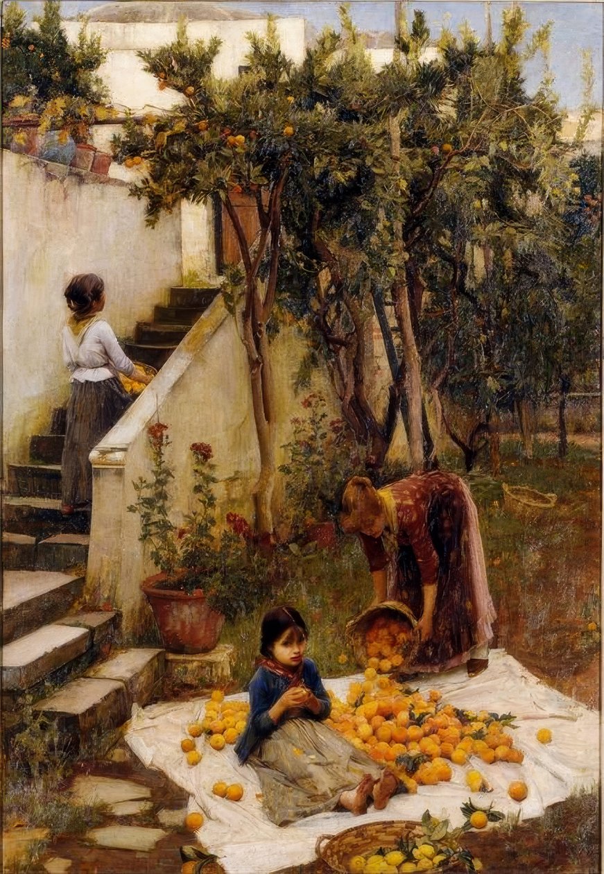De orange samlere af John William Waterhouse