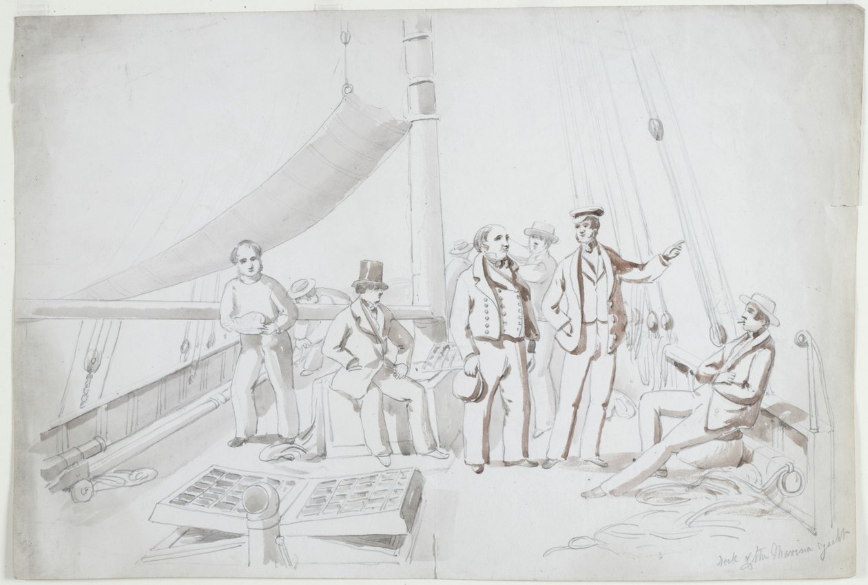 Dæk på Marina Yacht af John Wilson Carmichael