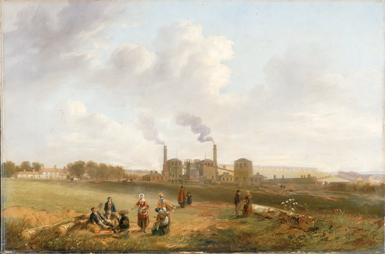 Murton Colliery, 1843 af John Wilson Carmichael