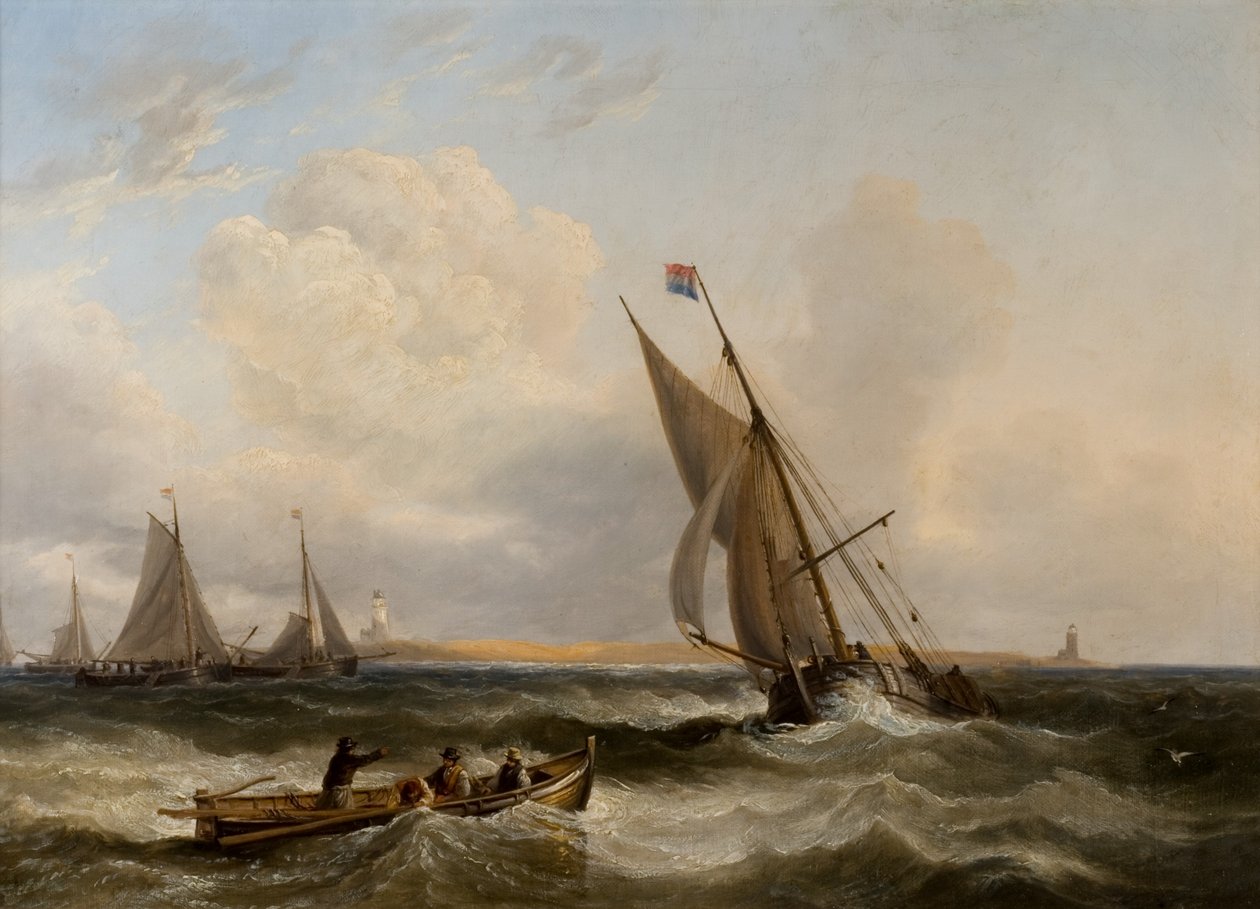Seascape af John Wilson Carmichael