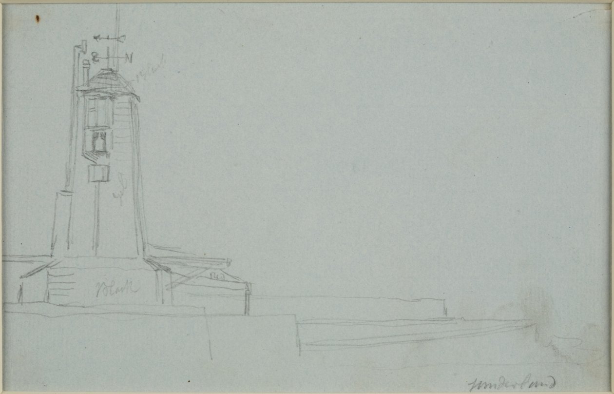 Sunderland (blyant på papir (grå)) af John Wilson Carmichael