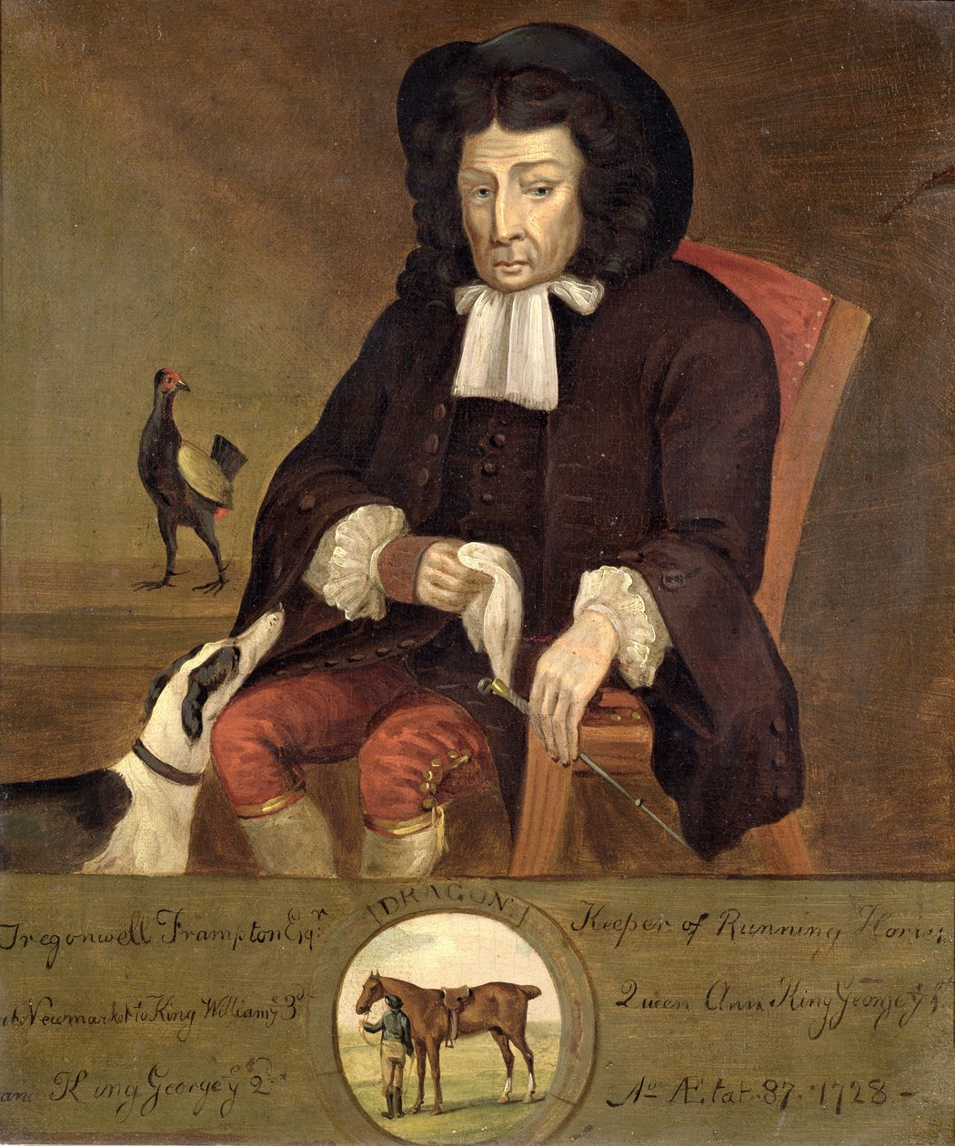 Tregonwell Frampton (1641-1727) Turfs far, 1728 af John Wootton