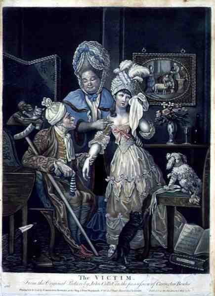 The Victim, pub. af Carington Bowles (fl.1744-93) af John (after) Collet