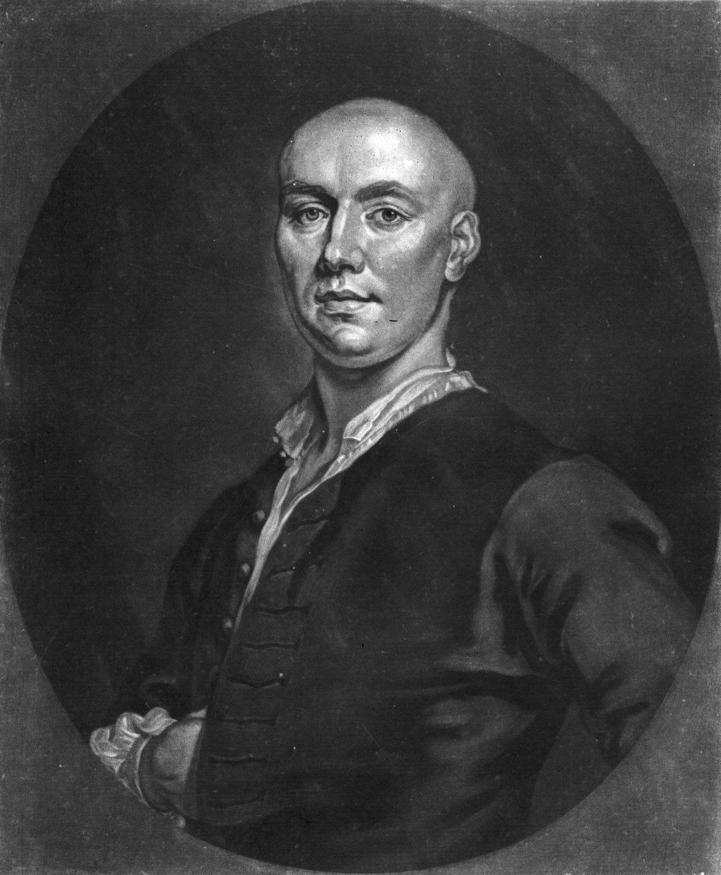 Mr John Broughton, graveret af J. Faber den yngre (ca. 1695-1756) af John (after) Ellys