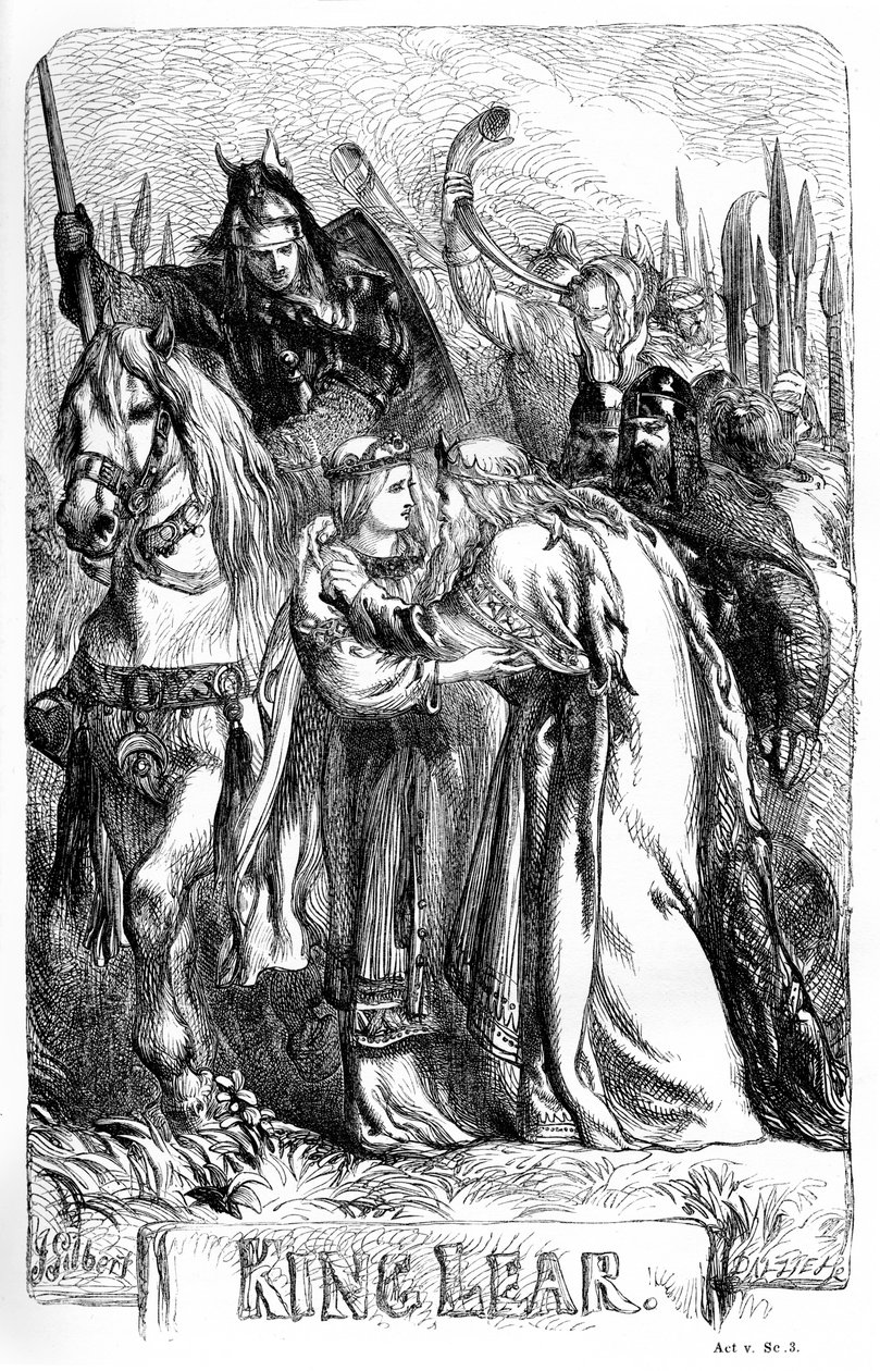 Kong Lear af John (after) Gilbert