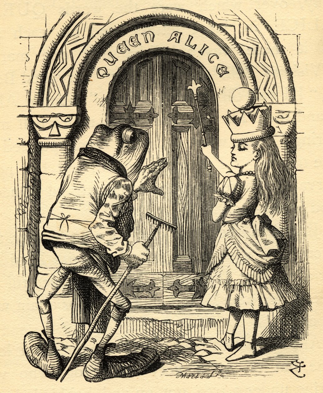 Alice og frøen, illustration fra 