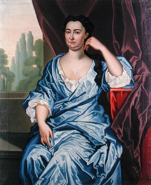 Fru Kiliaen Van Rensselaer (Maria Van Cortlandt), ca. 1730 (olie på lærred) af John (attr.) Watson