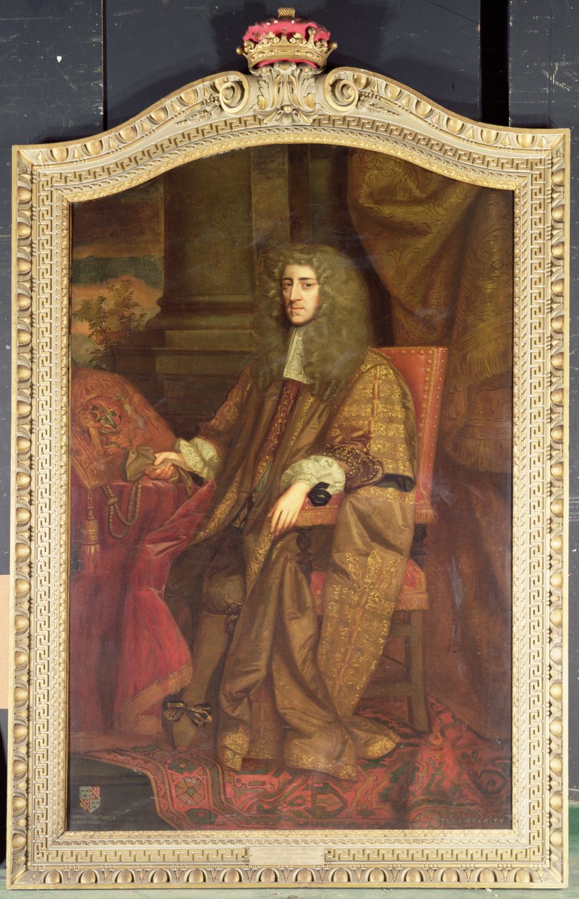 Anthony Ashley Cooper. 1. jarl af Shaftesbury i Lord Chancellors klæder, ca. 1672 (olie på lærred) af John (attr. to) Greenhill