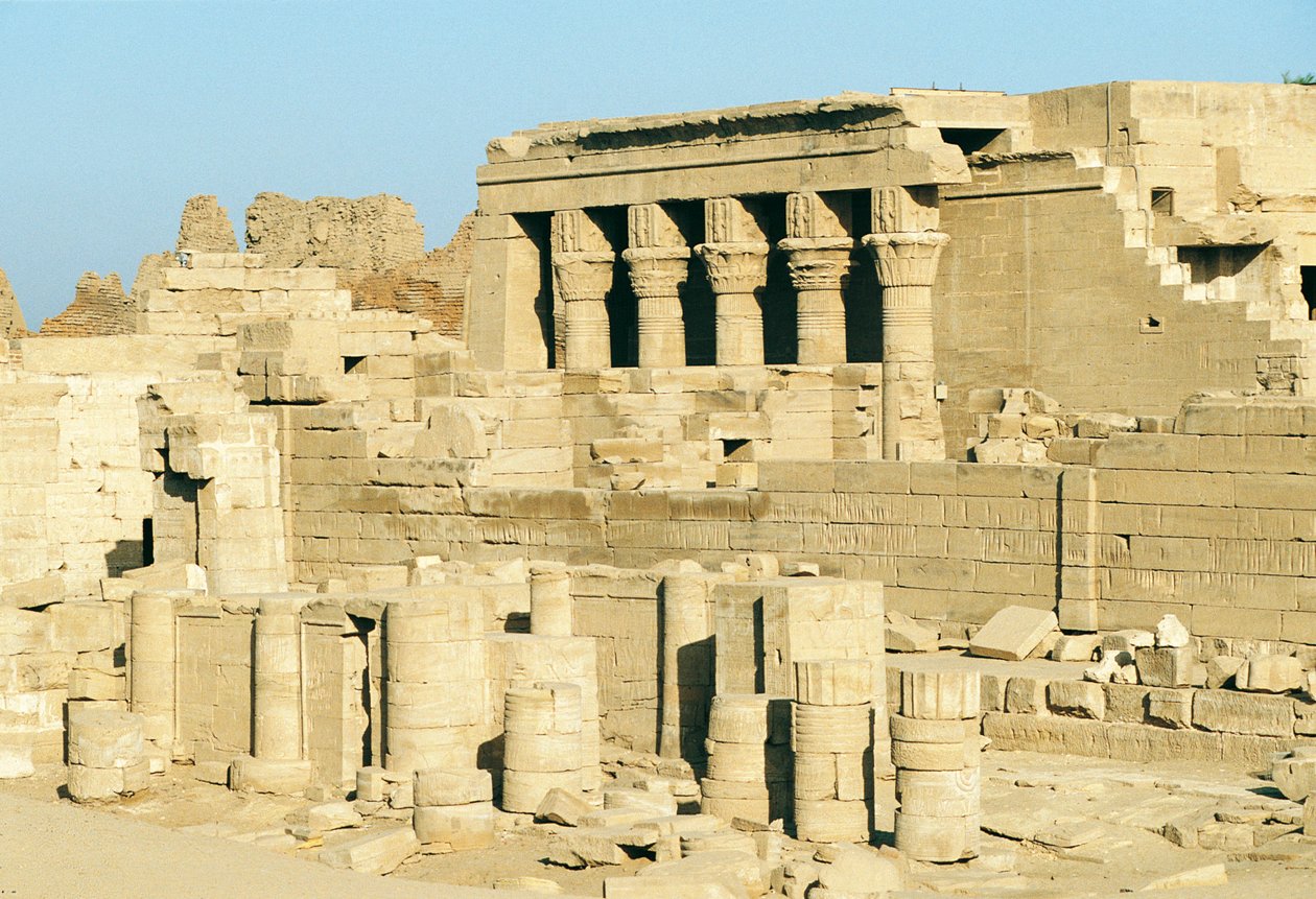 Egypten, Dandarah (Dendera), Hathors tempel af Walter Charles Mills
