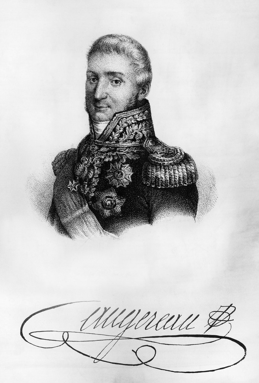 Portræt af Charles Pierre Francois Augereau af Walter Charles Mills