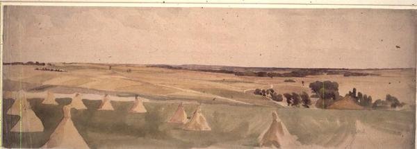 Slagmarken ved Crecy, 26. august 1346 af John Absolon