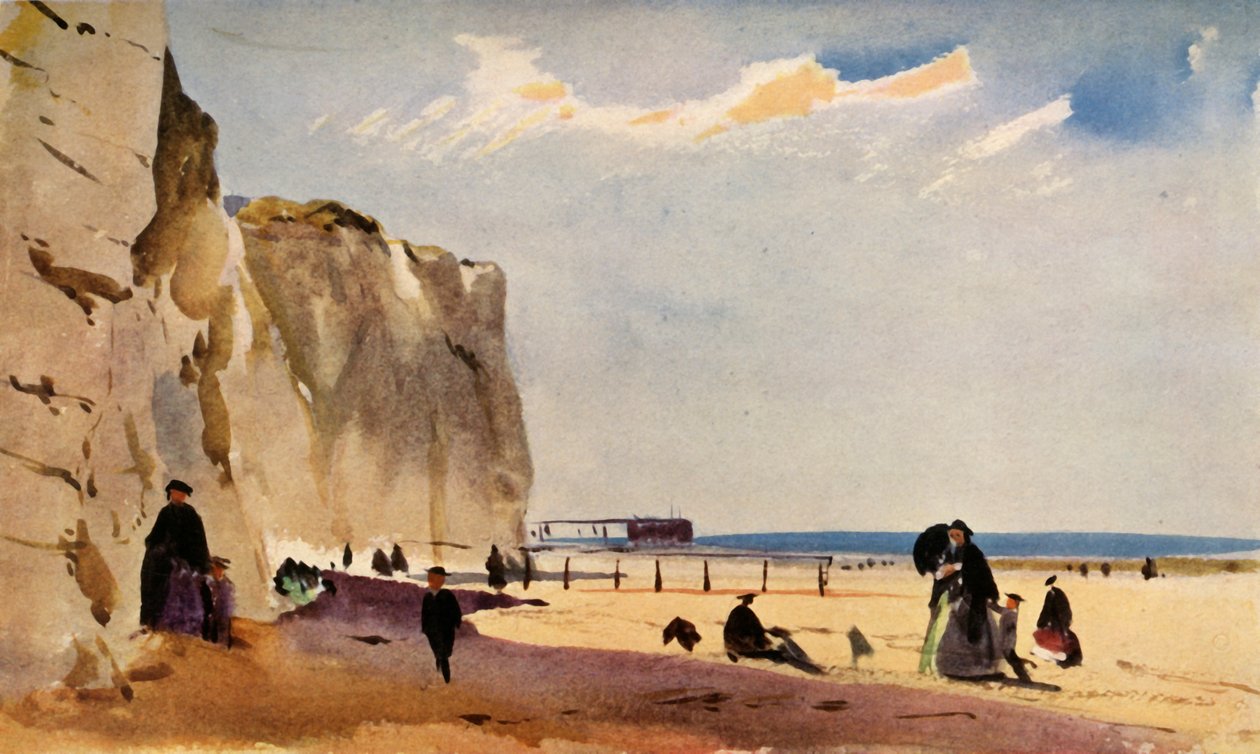 Kystscene, Normandiet, c1860, 1934. af John Absolon