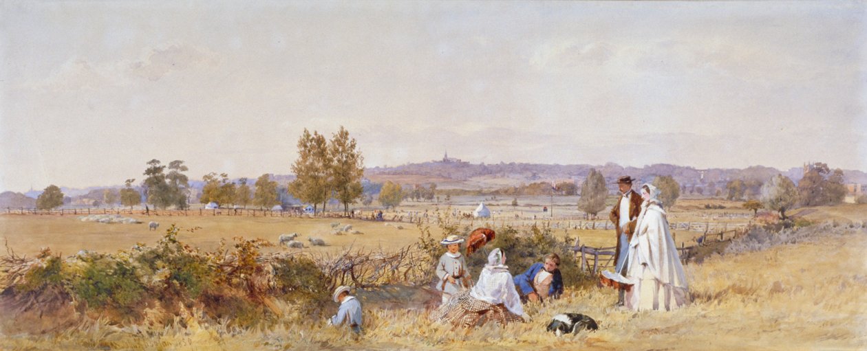 Marker på bagsiden af Holloway Prison, Islington, London, 1859 af John Absolon