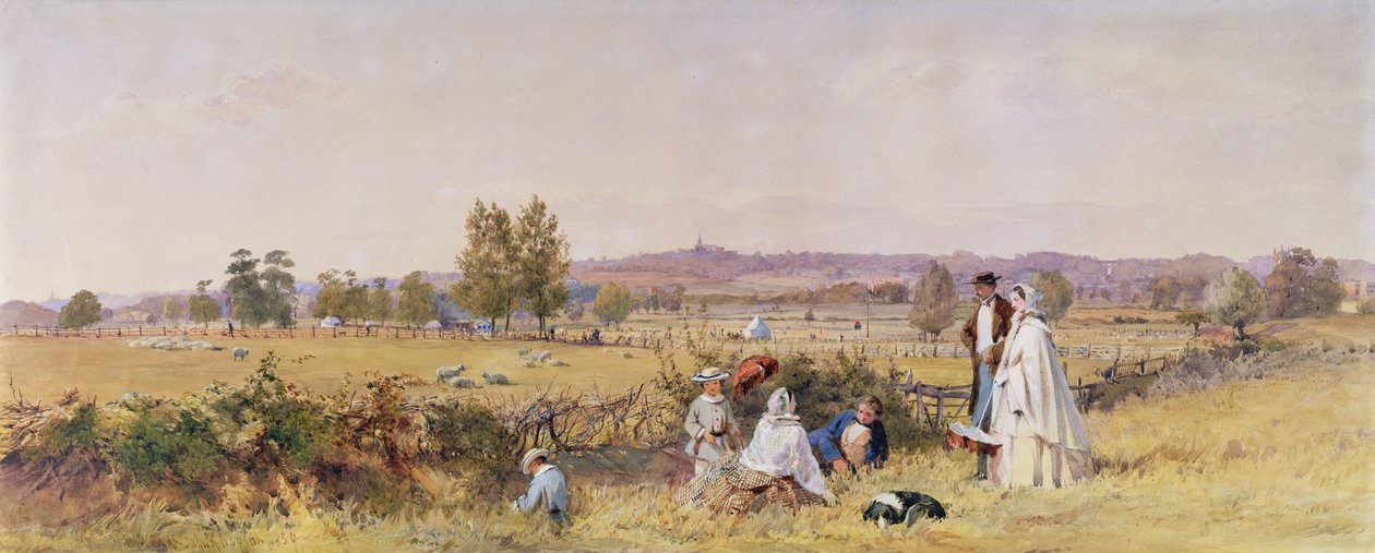 Highgate fra Upper Holloway, 1859 af John Absolon
