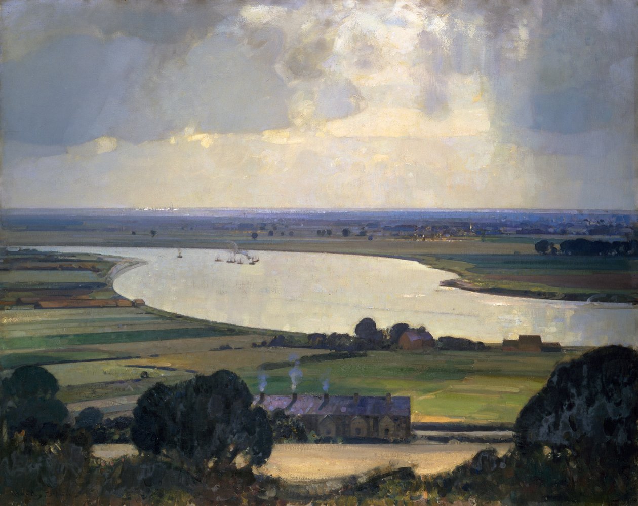 Den selvglade og sølvfarvede Trent af John Alfred Arnesby Brown