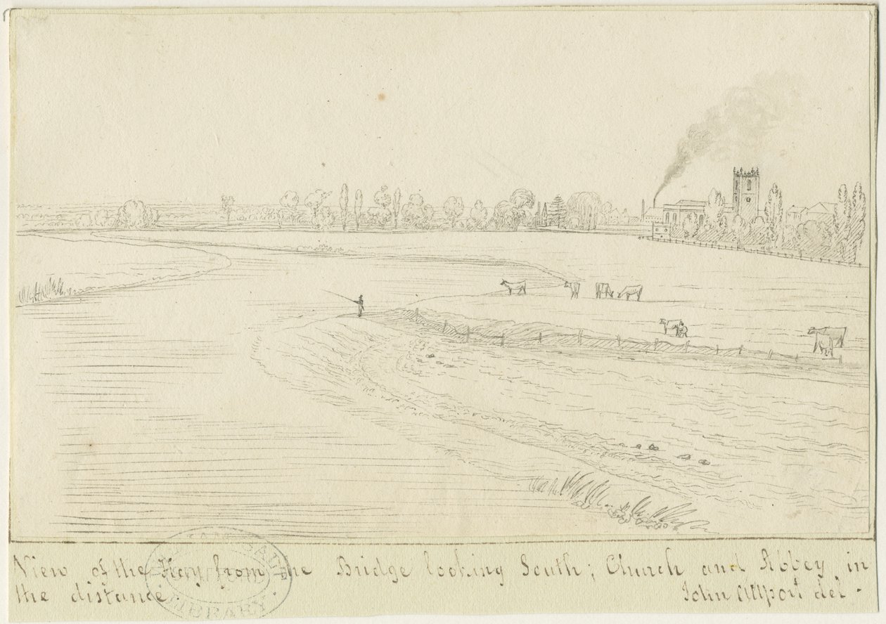 Burton-upon-Trent: pen- og blæktegning, nd [1799-1854] (tegning) af John Allport