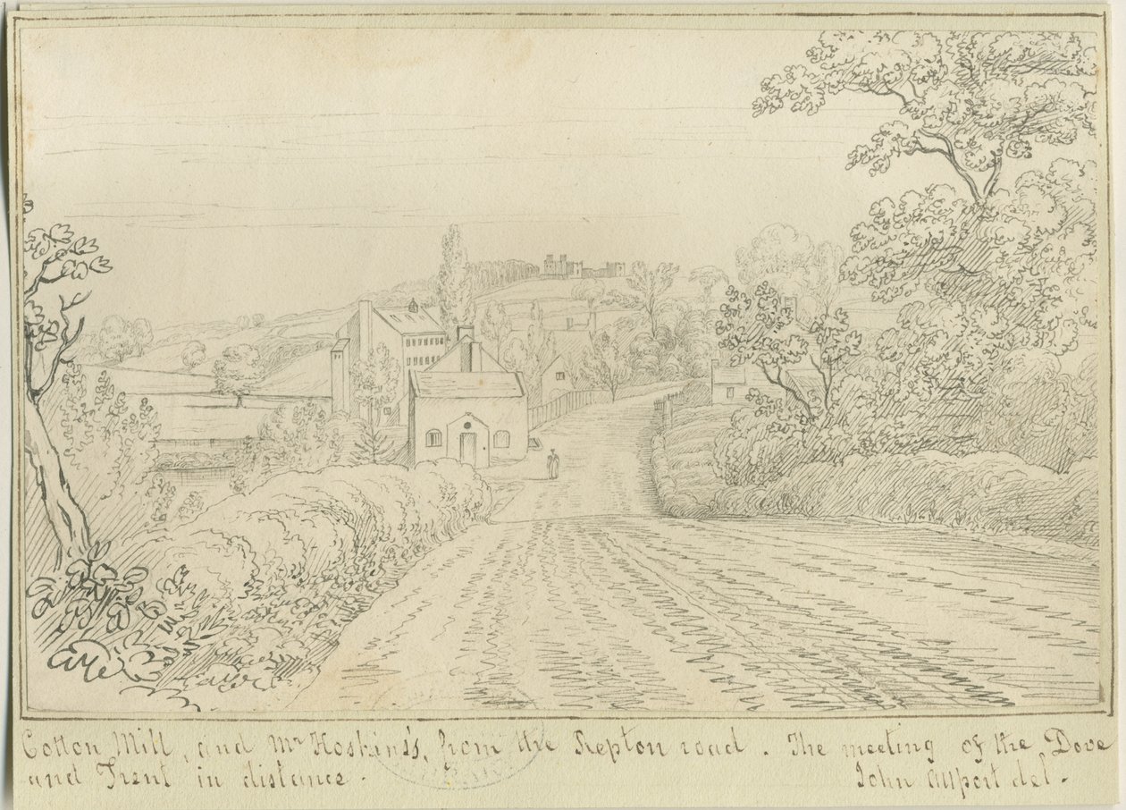 Burton-upon-Trent: pen- og blæktegning, nd [1799-1854] (tegning) af John Allport