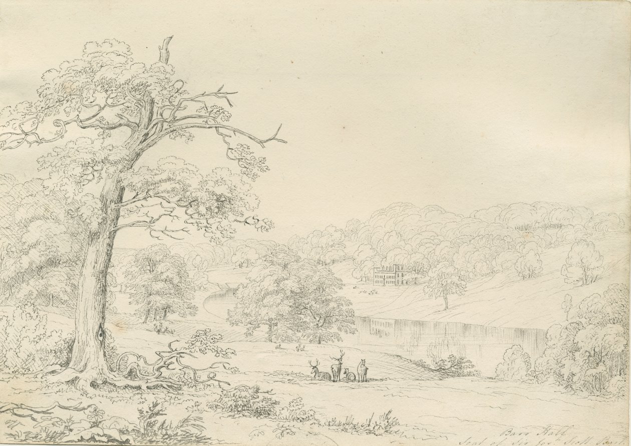 [Great] Barr Hall: pennetegning, nd [1799-1854] af John Allport