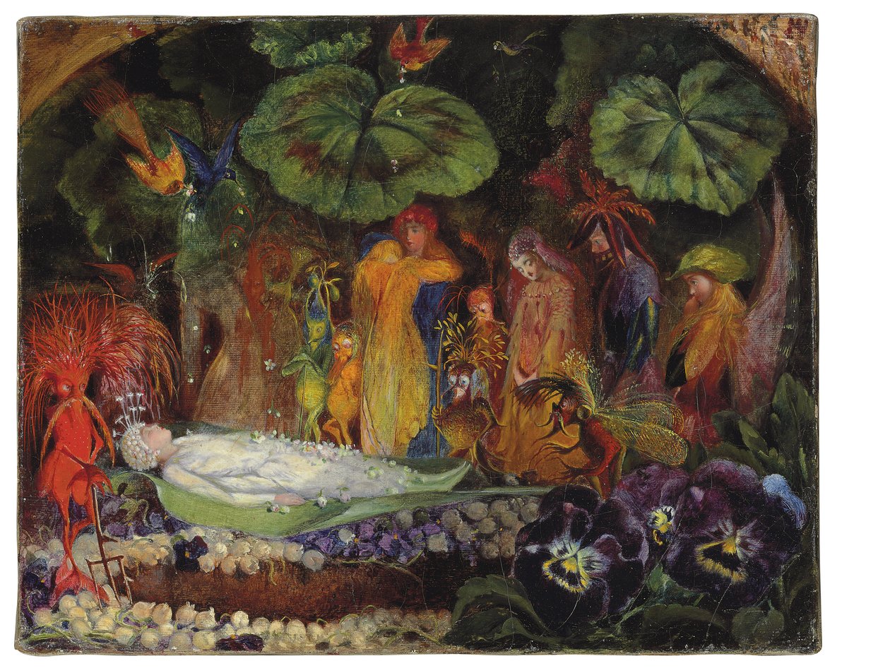Eventyrdronningens død af John Anster Fitzgerald
