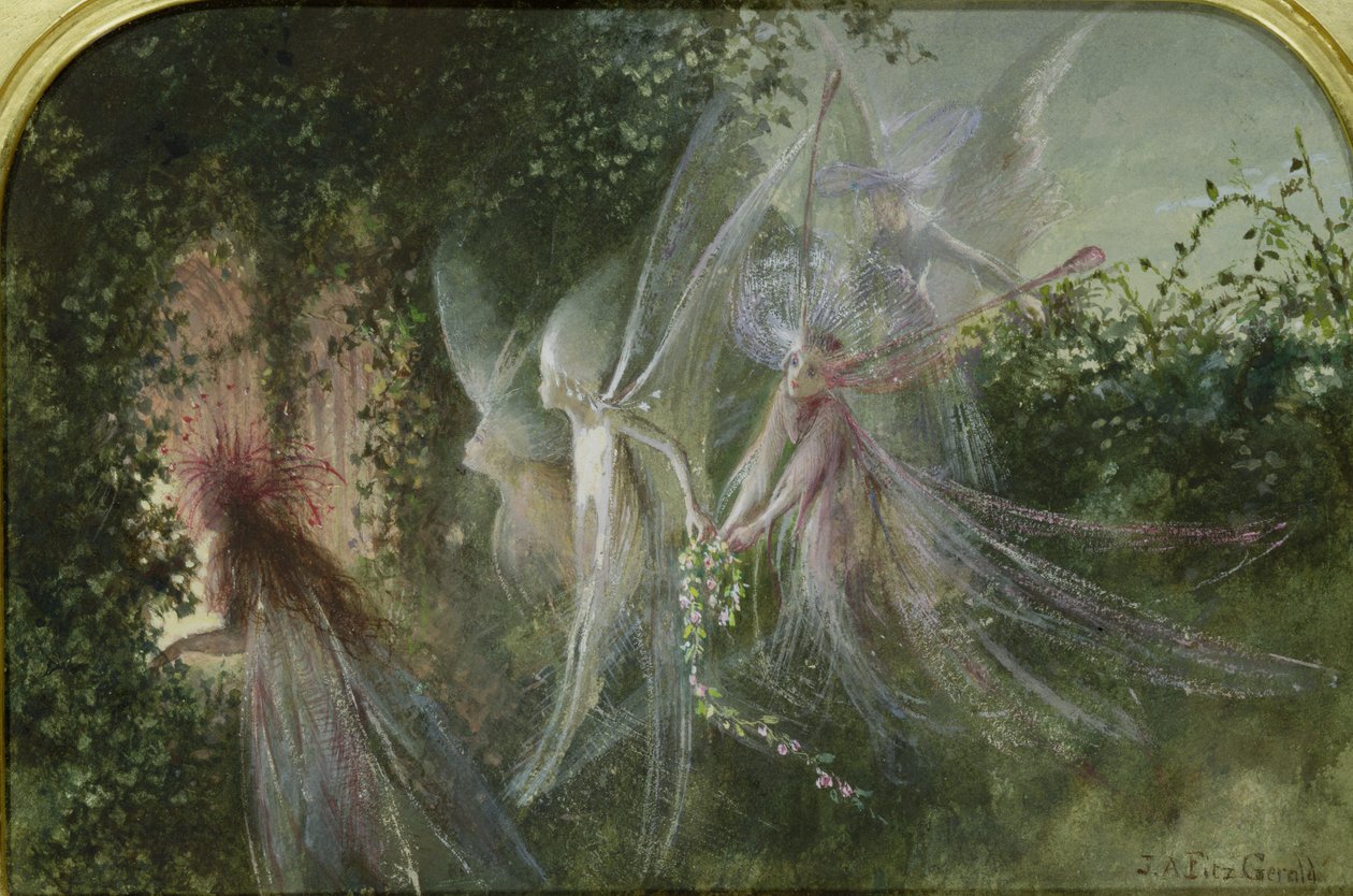 Fairies at a Window, ca. 1864 (wc og gouache) af John Anster Fitzgerald